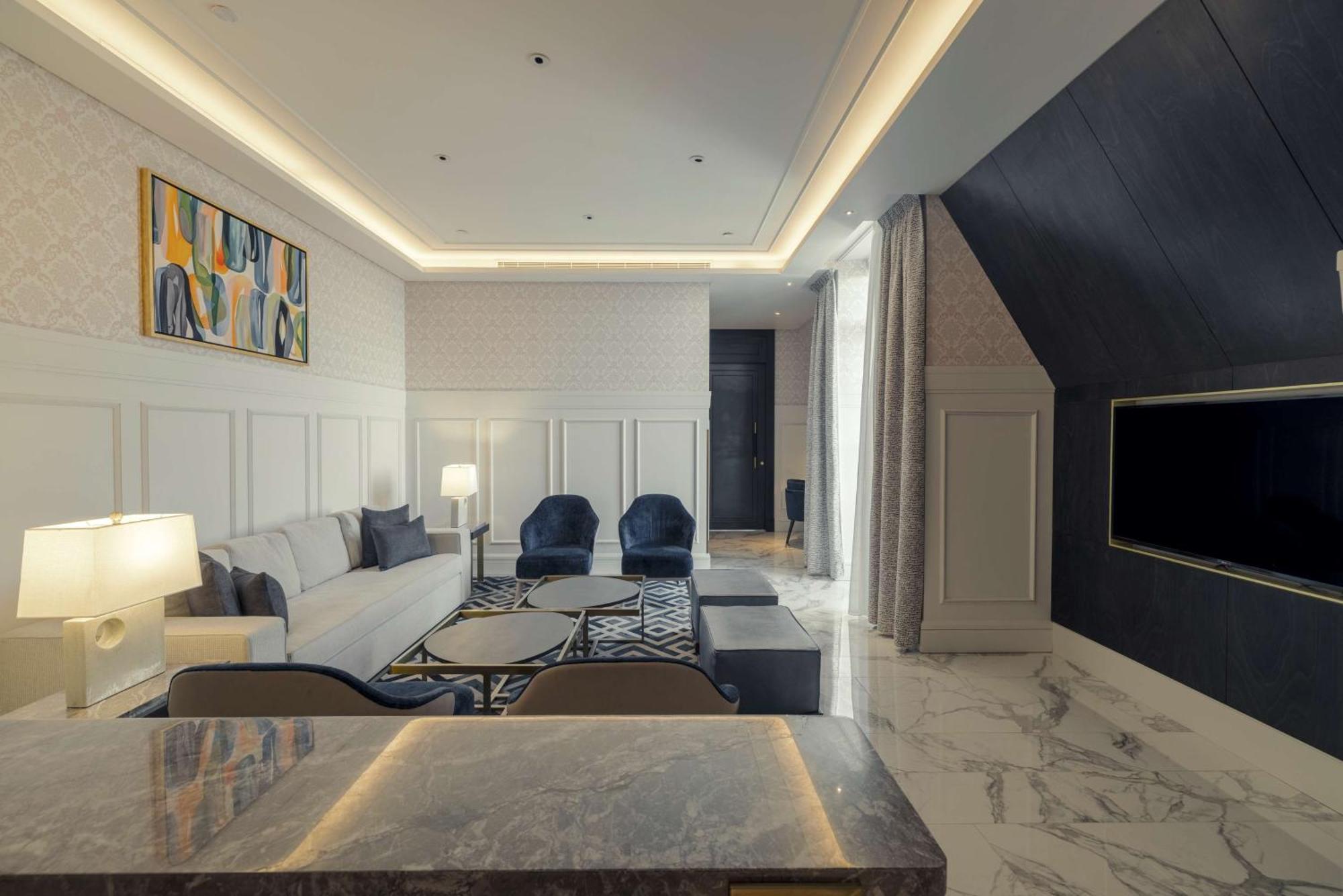 Mansard Riyadh, A Radisson Collection Hotel Dış mekan fotoğraf A 3D rendering of a living room